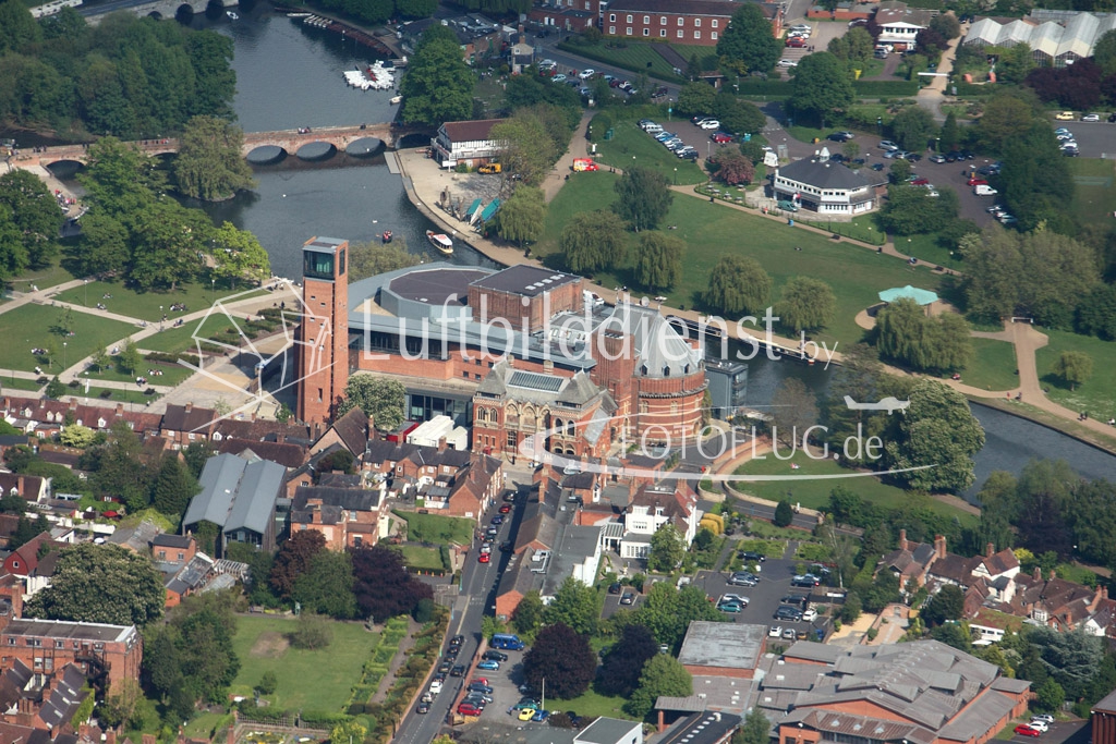 14k2_10060 Luftbild Stratford-upon-Avon Royal Shakespeare Theatre