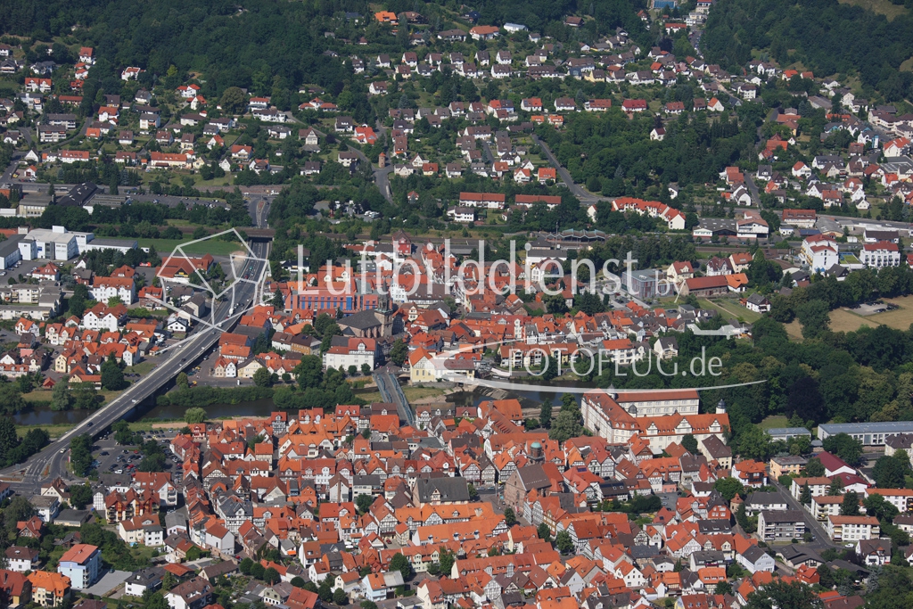 I08_12988 01.07.2008 Luftbild Rotenburg an der Fulda
