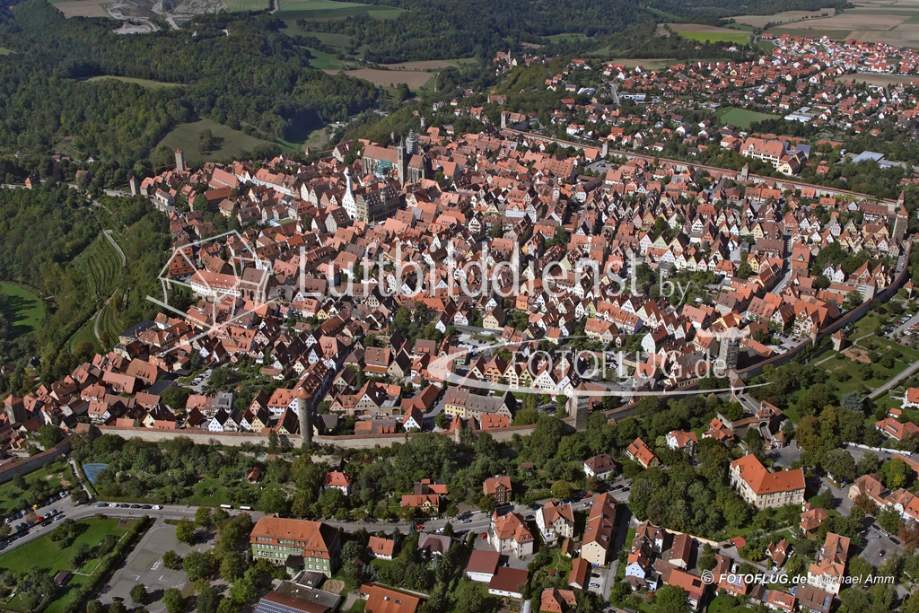 06_15007 21.09.2005 Luftbild Rothenburg ob der Tauber