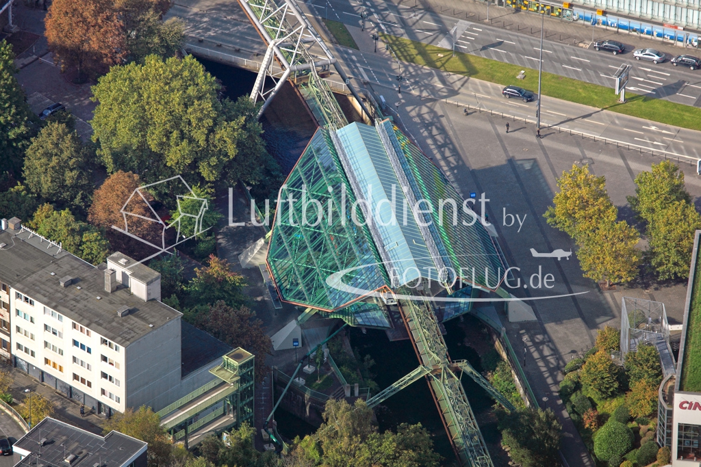 14_29831 28.09.2014 Luftbild Wuppertal Schwebebahn Kluse