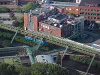 14_29907 28.09.2014 Luftbild Wuppertal Schwebebahn
