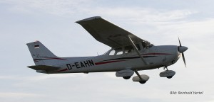 Luftbild Cessna beim Start