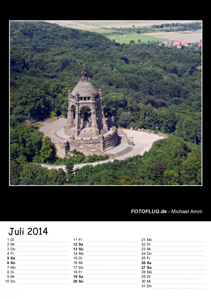 Kaier-Wilhelm-Denkmal Porta Westfalica Luftbild