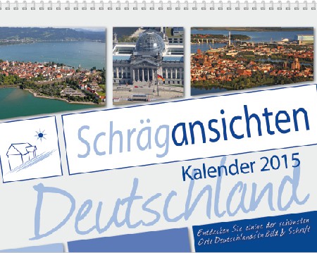 Die Marke für unsere Kalender
Mit unserer neuen Marke “Schrägansichten” präsentieren wir spannende Bilder und interessante Orte aus der Luft in Form von Kalendern.