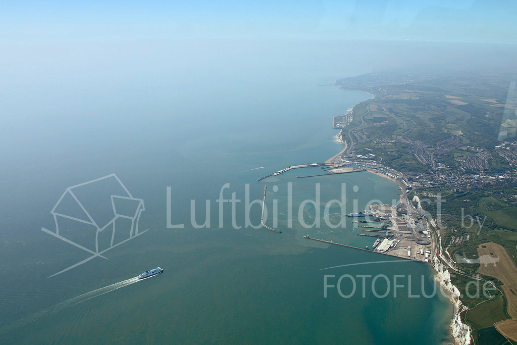 Hafen von Dover im Luftbild