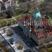 Luftbild Hannover neues Rathaus