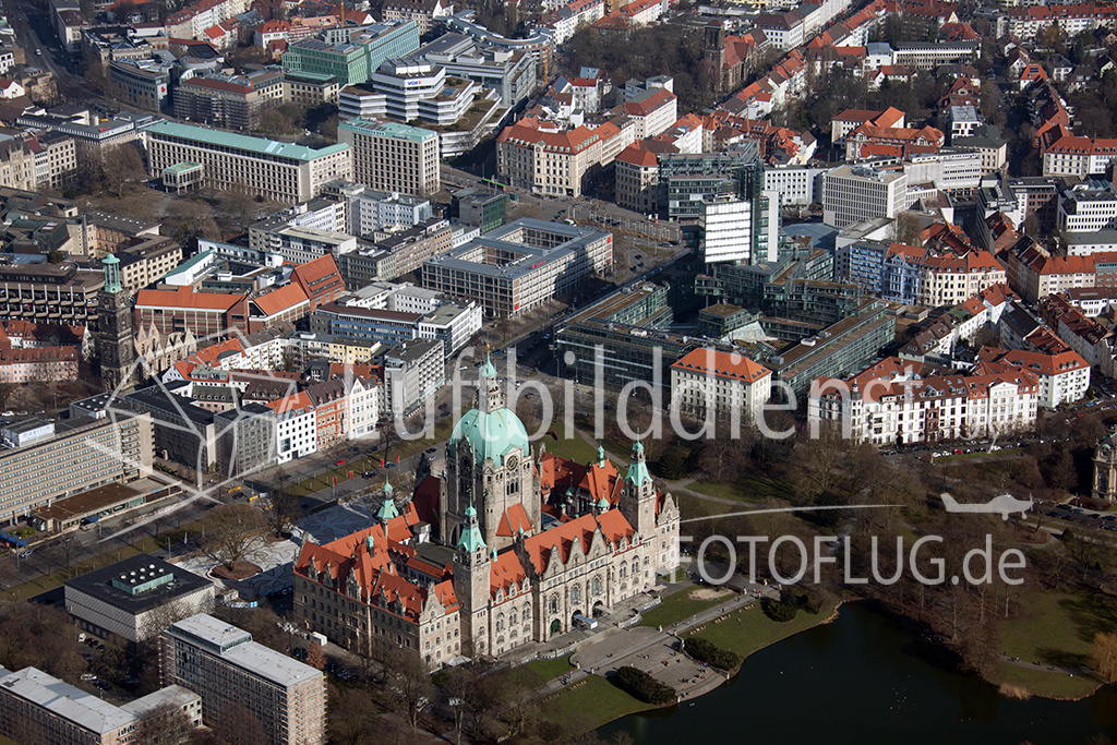 Luftbild Hannover neues Rathaus