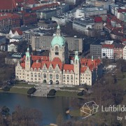 Neues Rathaus Hannover im Luftbild