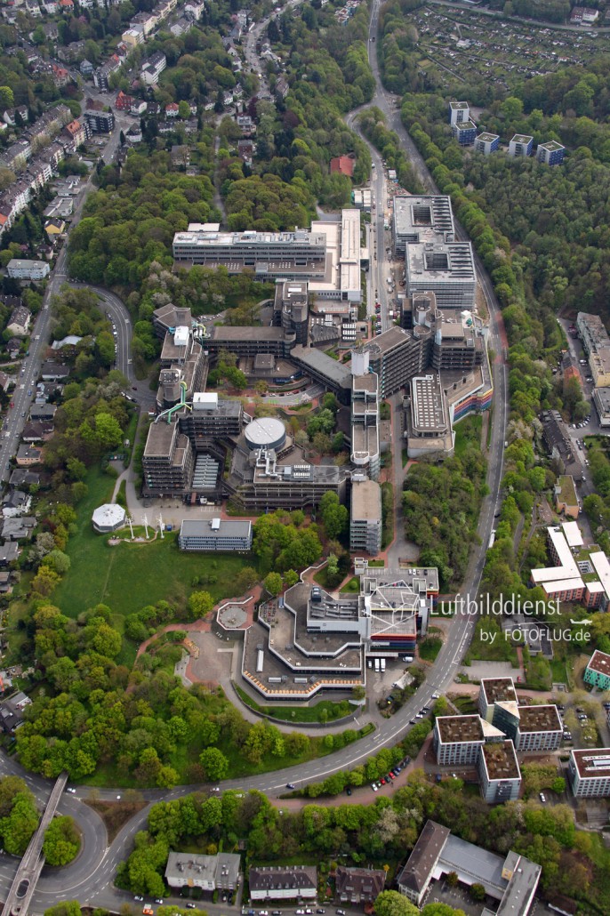 Luftbild Wuppertal Universität 2015