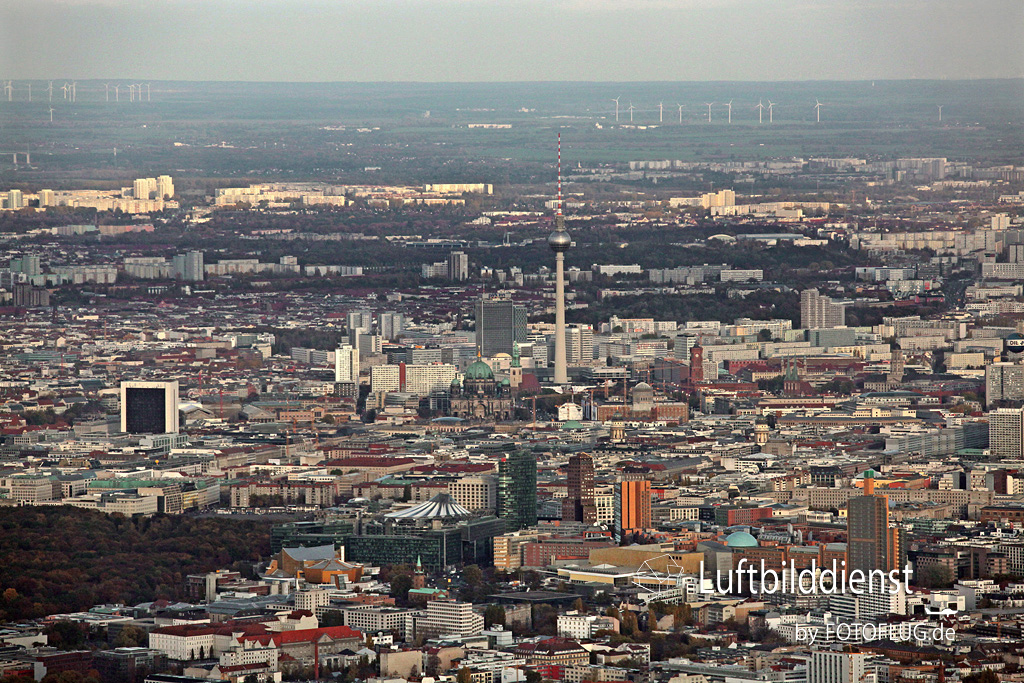 Luftbild Berlin mit Fernsehturm › Luftbild.de